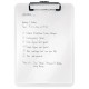 Clipboard LEITZ WOW, simplu, PS, A4, 100 coli, alb
