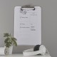 Clipboard LEITZ WOW, simplu, PS, A4, 100 coli, alb