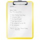 Clipboard LEITZ WOW, simplu, PS, A4, 100 coli, galben