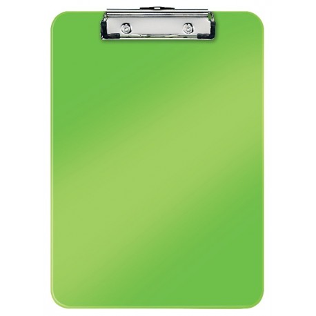 Clipboard LEITZ WOW, simplu, PS, A4, 100 coli, verde