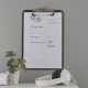 Clipboard LEITZ WOW, simplu, PS, A4, 100 coli, negru