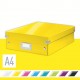 Cutie depozitare LEITZ WOW Click & Store Organizer, carton laminat, medie, galben
