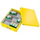 Cutie depozitare LEITZ WOW Click & Store Organizer, carton laminat, medie, galben