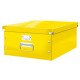 Cutie depozitare LEITZ WOW Click & Store, carton laminat, mare, galben