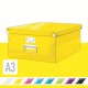 Cutie depozitare LEITZ WOW Click & Store, carton laminat, mare, galben