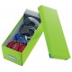 Cutie depozitare LEITZ WOW Click & Store, carton laminat, pentru CD-uri, verde