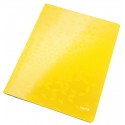Dosar cu sina LEITZ WOW, carton laminat, A4, 250 coli, galben