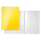 Dosar cu sina LEITZ WOW, carton laminat, A4, 250 coli, galben