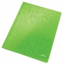 Dosar cu sina LEITZ WOW, carton laminat, A4, 250 coli, verde