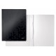 Dosar cu sina LEITZ WOW, carton laminat, A4, 250 coli, negru