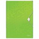 Mapa cu elastic LEITZ WOW, PP, A4, 150 coli, verde