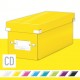 Cutie depozitare LEITZ WOW Click & Store, carton laminat, pentru CD-uri, galben