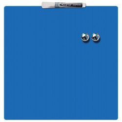 Tabla NOBO magnetica patrata, 360x360mm, albastru