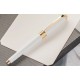 DIPLOMAT Excellence A2 - Pearl White Gold - stilou cu penita M, din otel inoxidabil