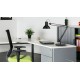 Lampa de birou, UNILUX Success 80, cu brat articulat - neagra