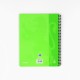 Caiet cu spirala A4, OXFORD School Touch , 70 file-90g/mp, 4 perf, coperta carton verde lime - dicta