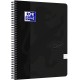 Caiet cu spirala A4, OXFORD School Touch , 70 file-90g/mp, 4 perf, coperta carton negru - mate