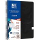 Caiet cu spirala A4, OXFORD School Touch , 70 file-90g/mp, 4 perf, coperta carton negru - mate
