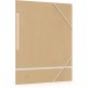 Mapa carton reciclat, cu elastic pe colturi, OXFORD Touareg - culoarea nisipului/alb
