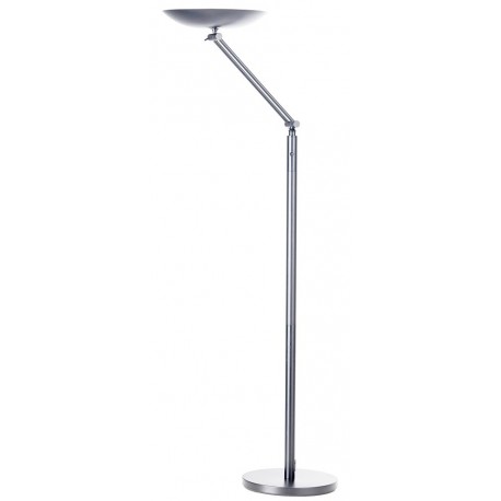 Lampa de podea cu picior, cu LED, cu brat articulat, UNILUX Varialux - gri metalizat