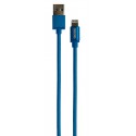 Cablu date GRIXX - 8-pin to USB Apple MFI License, impletit, lungime 1m - albastru