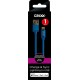 Cablu date GRIXX - 8-pin to USB Apple MFI License, impletit, lungime 1m - albastru
