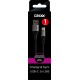 Cablu date GRIXX - USB-C to USB, impletit, lungime 1m - negru