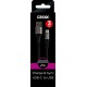 Cablu date GRIXX - USB-C to USB, impletit, lungime 3m - negru
