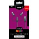 Cablu date GRIXX Optimum - 3 in 1 Micro USB/USB-C/8-pin Apple MFI License, impletit, lungime 1m - gr