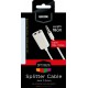 Cablu GRIXX Optimum - Splitter 2 x 3.5mm/Jack, lungime 18cm - alb