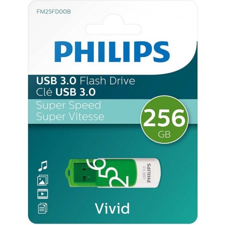 Memory stick USB 3.0 - 256GB PHILIPS Vivid Edition Spring Green
