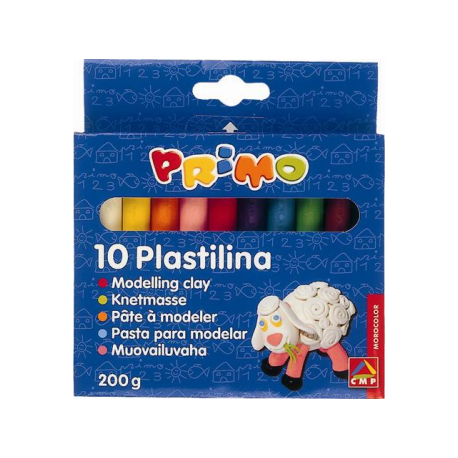 Plastilina Morocolor, 10 culori, 20 g/culoare