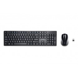 Kit tastatura + mouse Kensington ProFit Low-Profile, conexiune wireless, negru