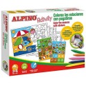 Cutie cu articole creative pentru copii, ALPINO Activity Stickers - Season of the year