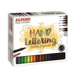 Set caligrafie, 30 culori/set, ALPINO Color Experience - Hand Lettering