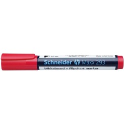 Marker SCHNEIDER Maxx 293, pentru tabla de scris+flipchart, varf tesit 2-5mm - rosu