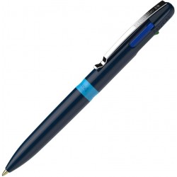 Pix SCHNEIDER Take 4, corp bleumarin/bleu, clema metalica - 4 culori