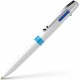 Pix SCHNEIDER Take 4, corp alb/bleu, clema metalica - 4 culori