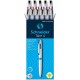 Pix SCHNEIDER Take 4, corp alb/bleu, clema metalica - 4 culori