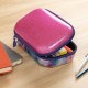 Penar cu fermoar, ZIPIT Glitter Storage box - roz