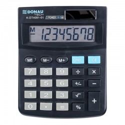 Calculator de birou, 8 digits, Donau Tech DT4081 - negru