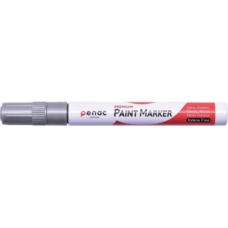 Marker cu vopsea PENAC, rezistent la temperaturi inalte, varf rotund, grosime scriere 2-4mm - argint