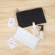Penar dublu cu fermoar si masca material textil, ZIPIT Face-It Creature - negru