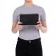 Penar dublu cu fermoar si masca material textil, ZIPIT Face-It Creature - negru