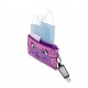 Penar dublu cu fermoar si masca material textil, ZIPIT Face-It Creature - roz