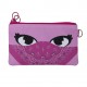 Penar dublu cu fermoar si masca material textil, ZIPIT Face-It Bandit - roz