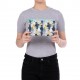 Penar dublu cu fermoar si masca material textil, ZIPIT Face-It Cats - gri
