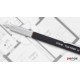 Creion mecanic profesional PENAC TLG - 1000, 0.5mm, metalic cu varf retractabil, cutie cadou-negru