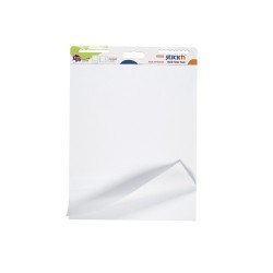 Flipchart pad repozitionabil, 792 x 635mm, 30 coli/set, Stick"n - coli albe