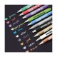 Marker ARTLINE Decorite, varf rotund 1.0mm, 10 culori metalizate/set + 1 folie magnetica neagra